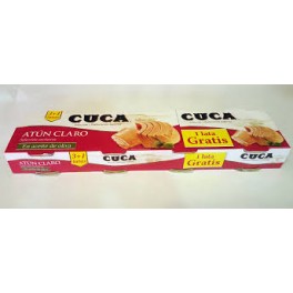 Atún Claro Pack 4 latas en Aceite Oliva Cuca